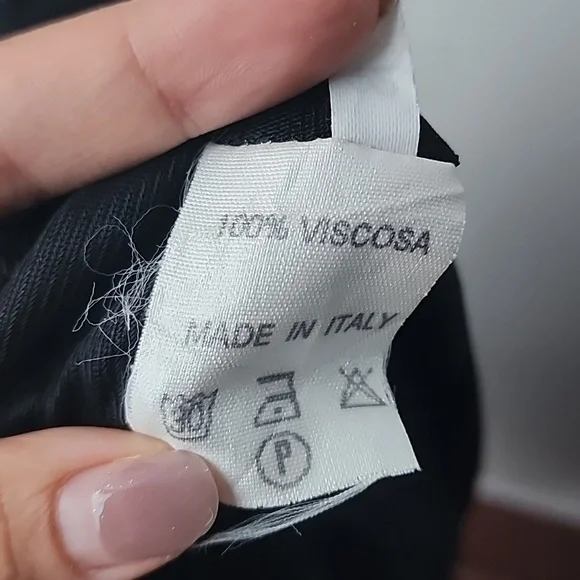 Vintage 90s Cinch Laced Front 100% Printed Viscose Midi Dress - Picture 7 of 8